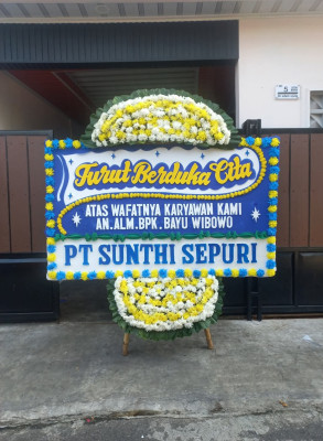 Papan Bunga Duka di Oksebang